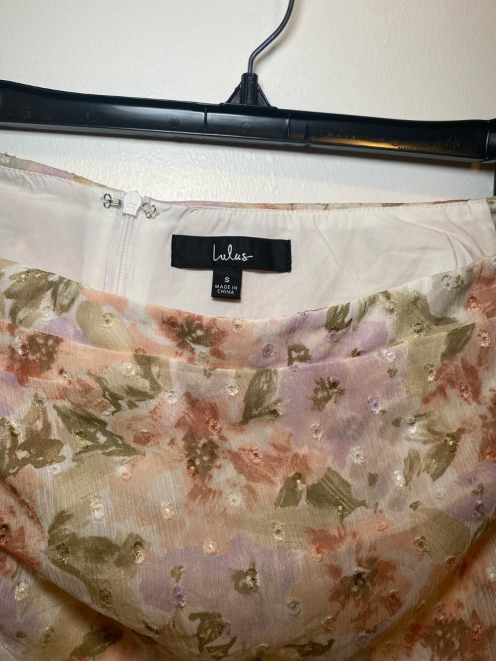 Lulu's Pastel Floral Ruffle Tie-Side Mini Skirt - Picture 2 of 5